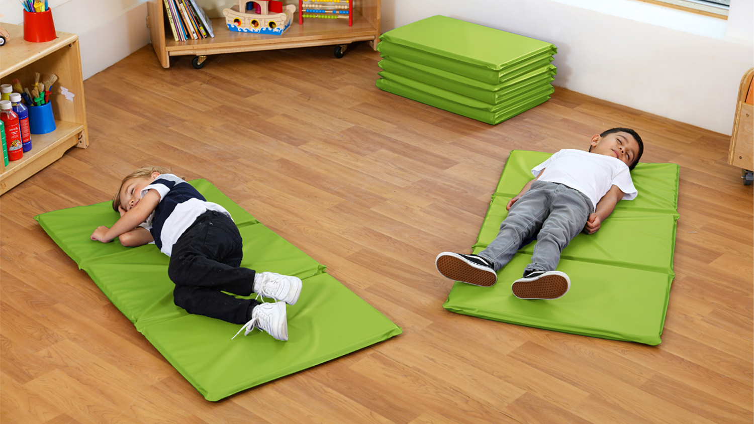 Folding Sleep Mat - Lime Green